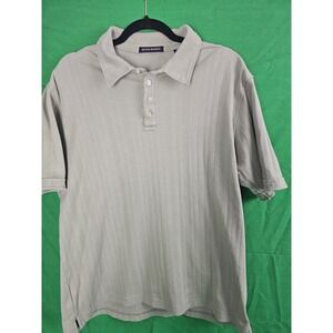 MICHAEL BRANDON~ SHORT SLEEVE PULLOVER POLO SHIRT TOP - SAND XL